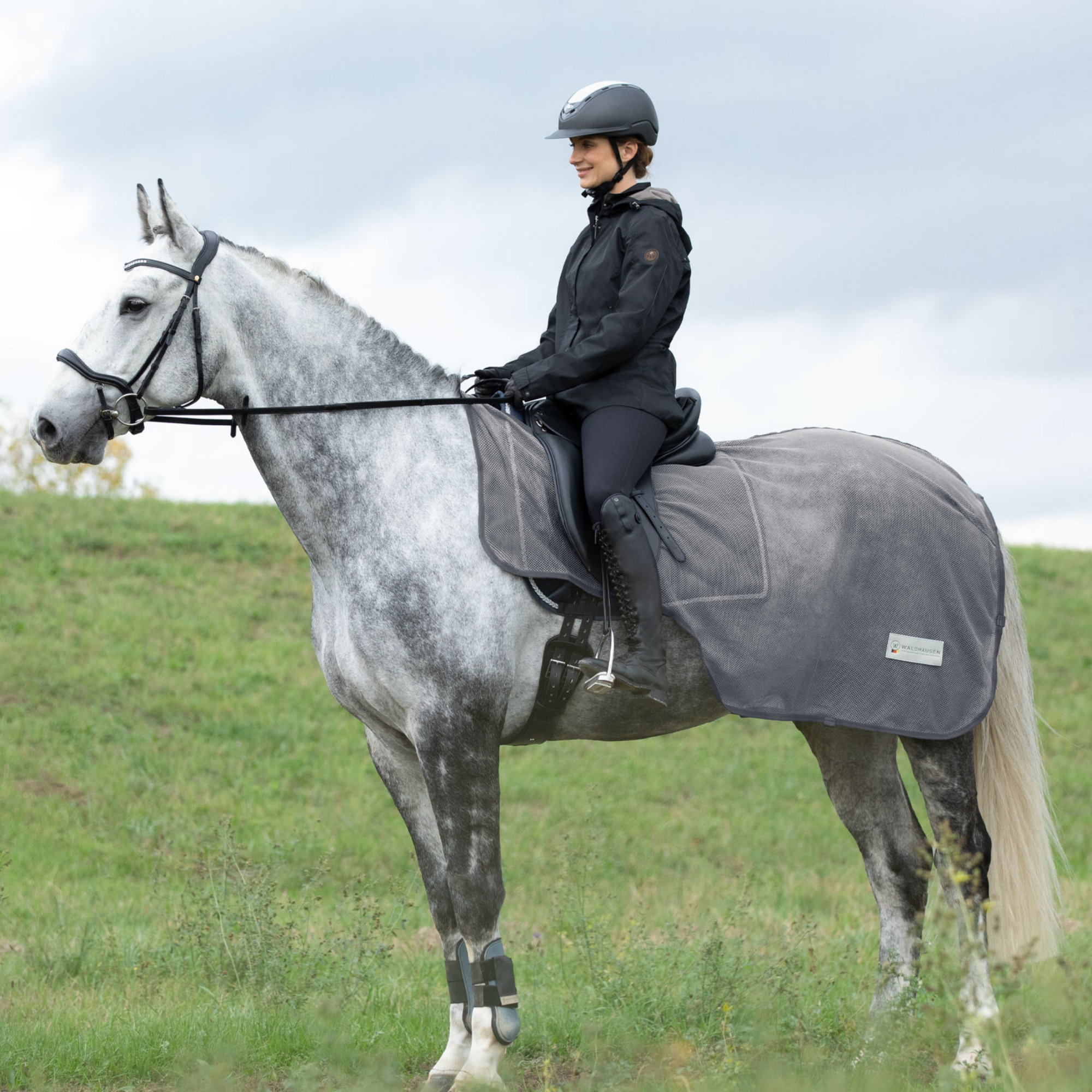 Comfort Insekt ridedækken Grå 125 cm