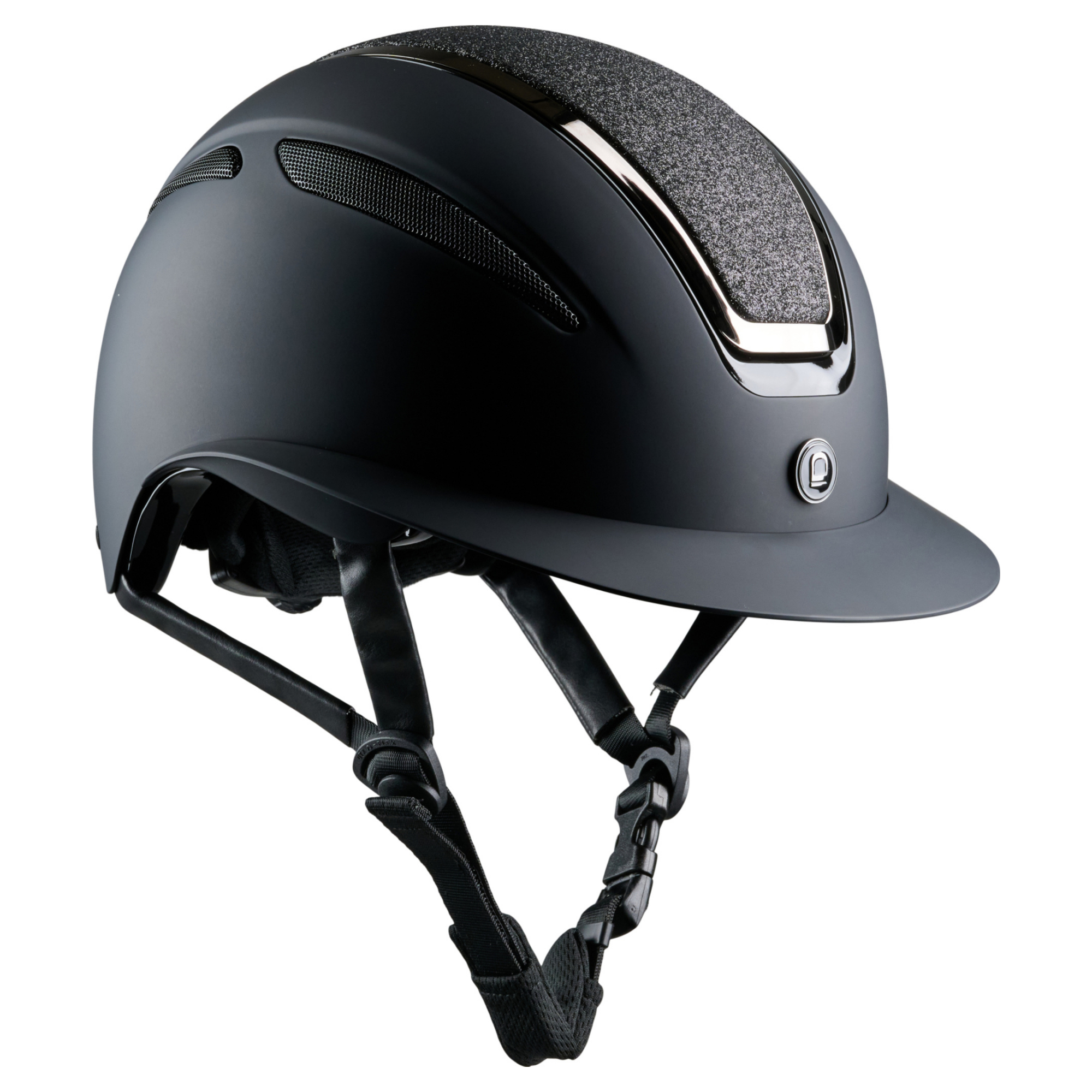 Equipage Guardian ridehjelm, Mat, Glitter top S - 53-55cm
