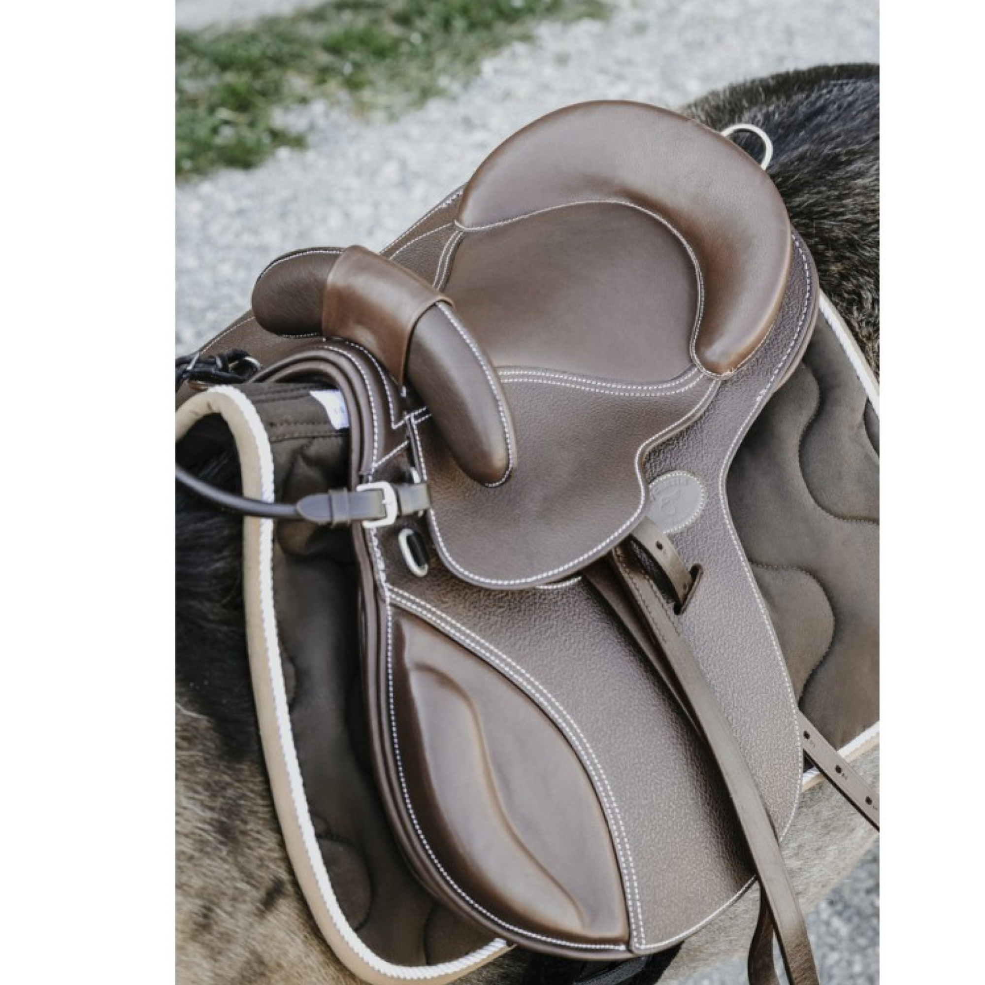 Guy Cantin Bomløs Pony Sadel Brun 13,5"