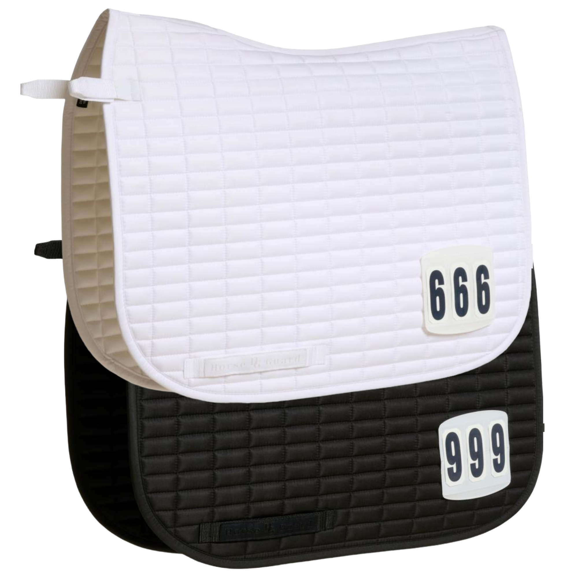 HG Nationality schabrack med velcro plads Sort Dressur 16"