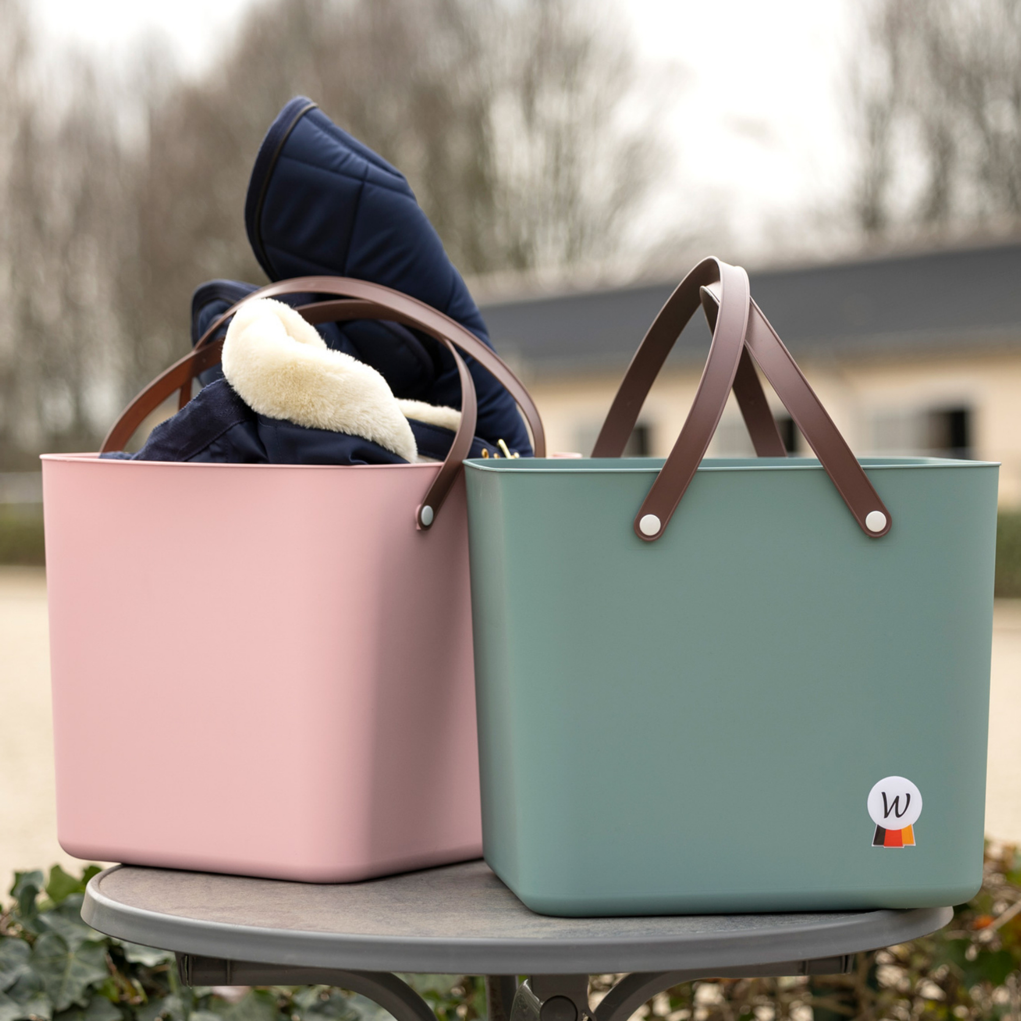 Multibag med hank - 40 liter Rosa