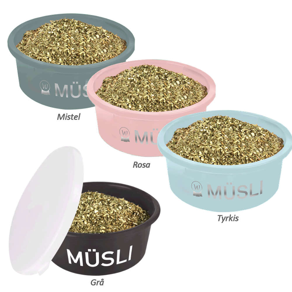 Musli  beholder med låg