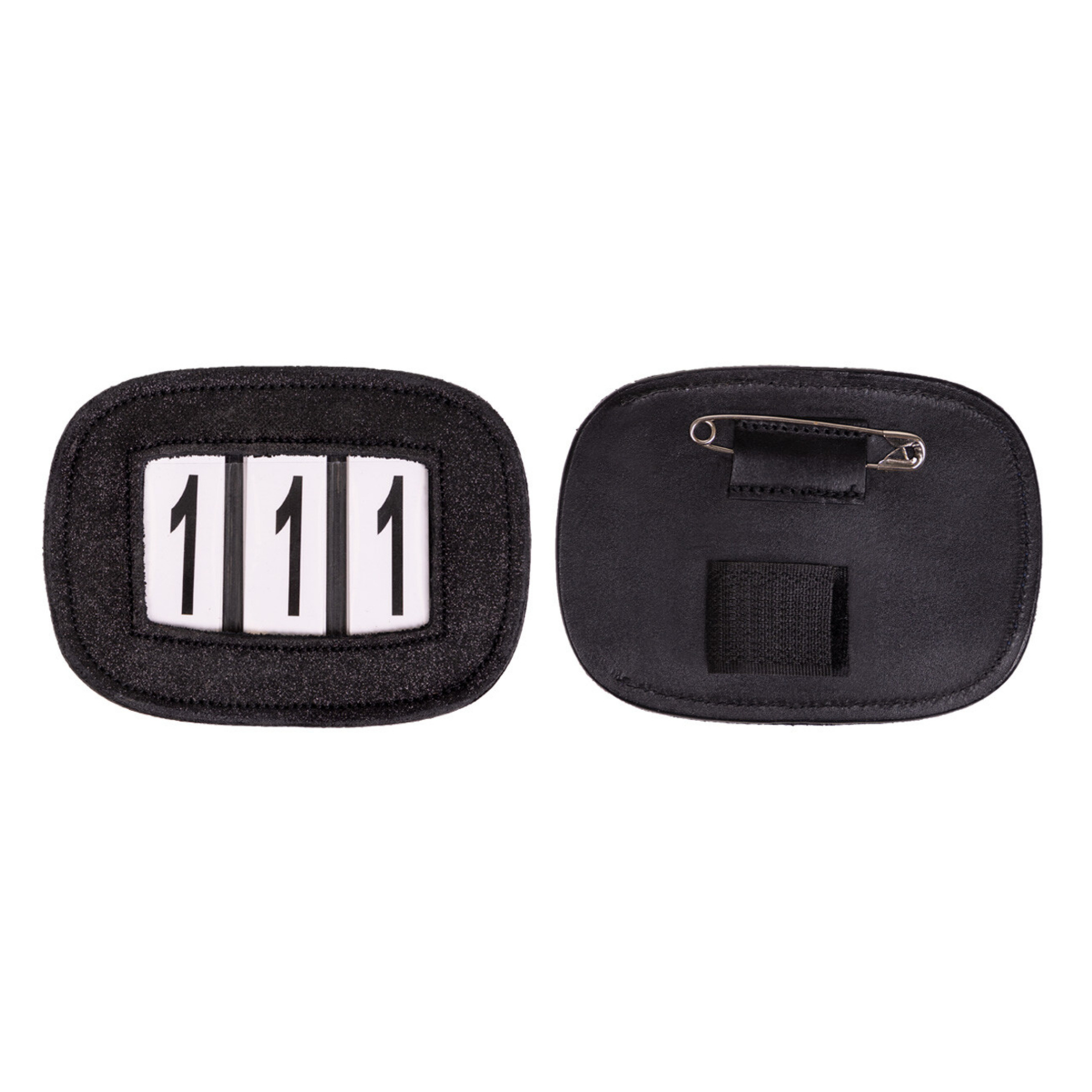 QHP shine nummer holder - Sort