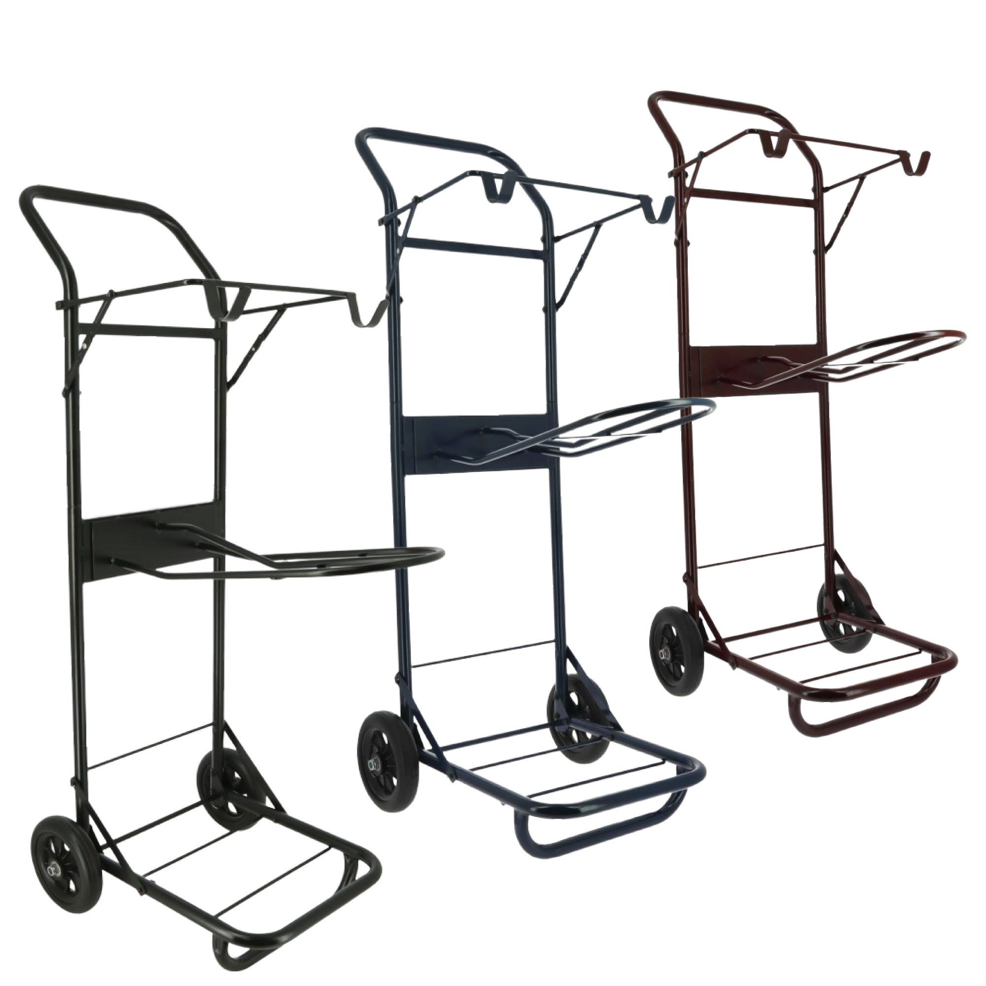 Sadelvogn metal Sort