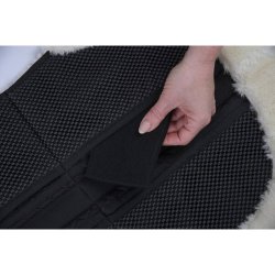 Covalliero Korrektionspad med imiteret lammeskind