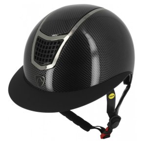 EQUITHEME Airy Mips black glossy carbon 