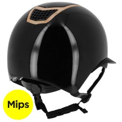 Equitheme Airy Mips Black glossy - Rosegold