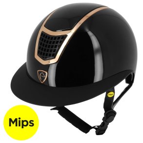 Equitheme Airy Mips Black glossy - Rosegold