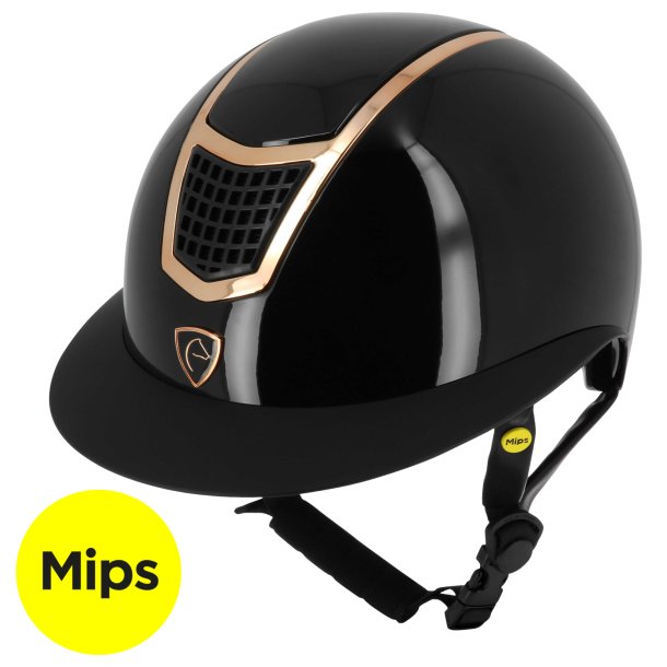 Equitheme Airy Mips Black glossy - Rosegold