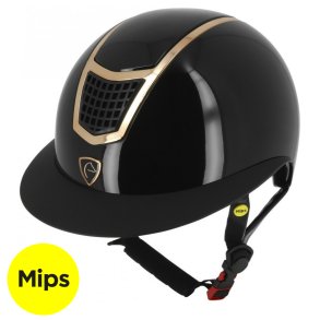 Equitheme Airy Mips Black glossy - Rosegold
