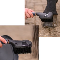 Ergonomisk hovb�rste med gel-greb