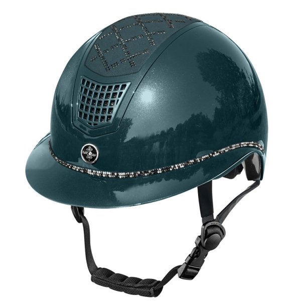 FP QUANTINUM ridehjelm 2 W-V SPOTLIGHT SHINY SILVER noble green