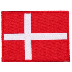 HG Nationality danebros flag med velcro