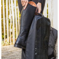 Hjelm og stvletaske Croco sort