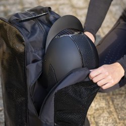 Hjelm og stvletaske Croco sort