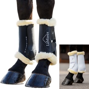 LeMieux Motionflex Dressur gamascher med fake fur