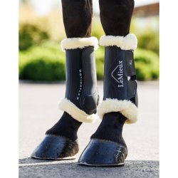 LeMieux Motionflex Dressur gamascher med fake fur