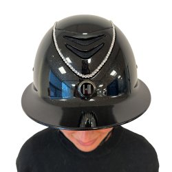One K Avanc� Lux ridehjelm - Shimmer effekt, swarowski pipe