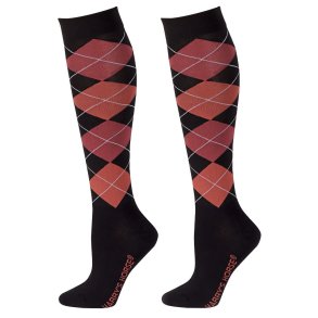 Ridestr�mper klassisk argyle-tern Brun