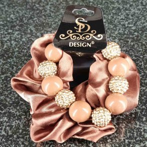 SD SATIN ELASTIK - PERLE og CRYSTAL