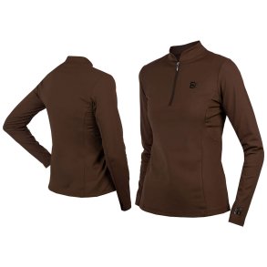 EQ Pro lang�rmet shirt Chocolate