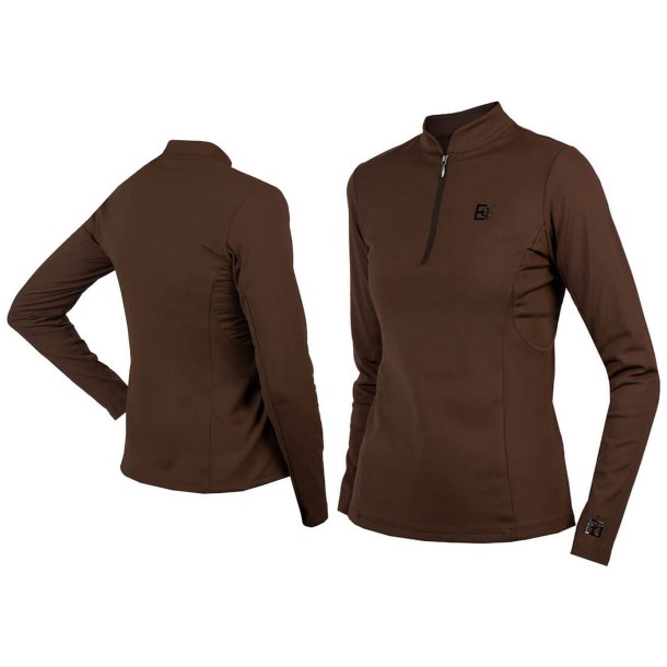 EQ Pro lang�rmet shirt Chocolate