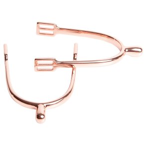 Rosegold spore med knop