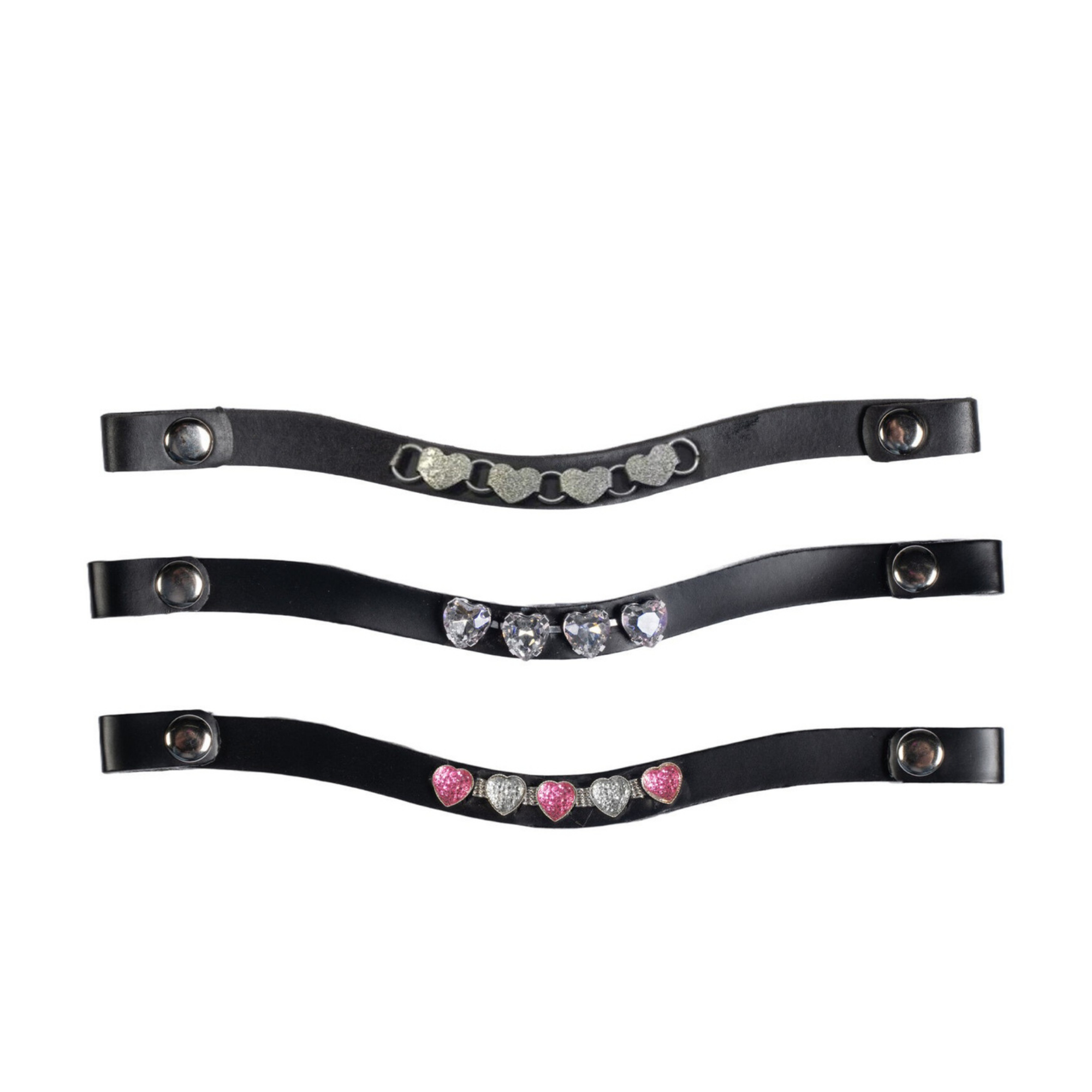 HKM Hobby Horse rose - silver pandebånd