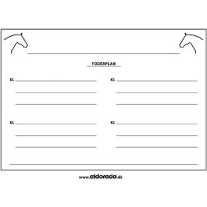 Foder plan tavle