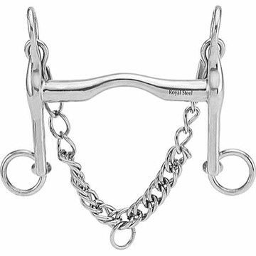 Royal Steel Kandarbid korte stænger 11,5 cm